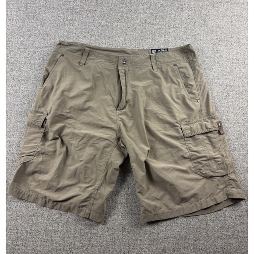 Kuhl Shorts Mens 38 Renegade Hiking Outdoor Zip Pocket Cargo 12" Inseam